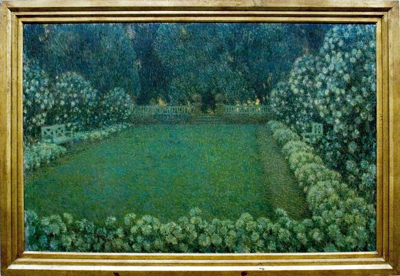 De witte tuin bij schemering - Henri Le Sidaner
