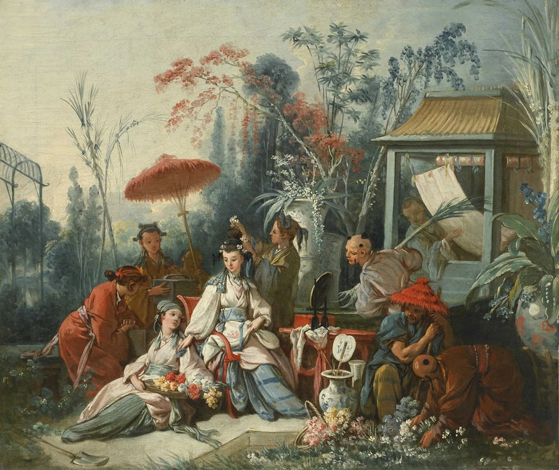 De Chinese tuin - François Boucher