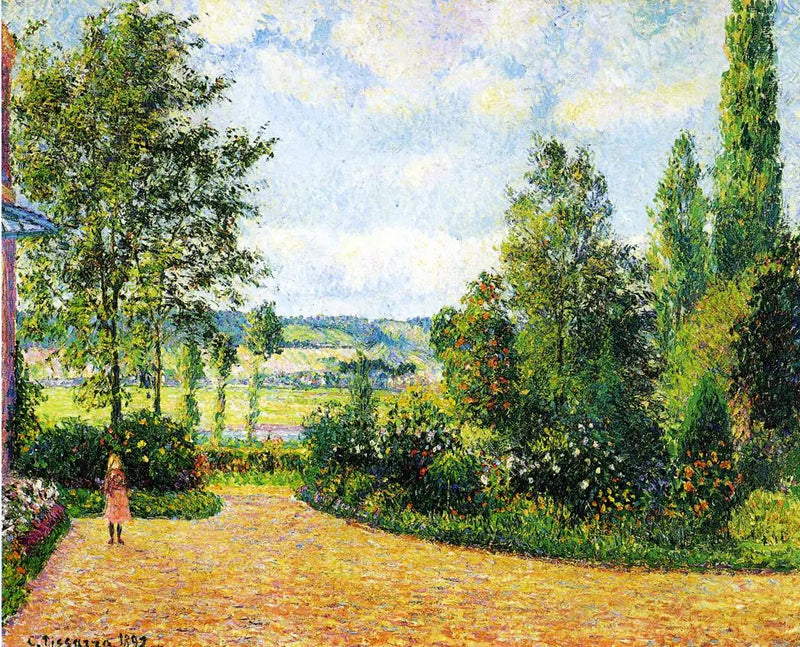 De Tuin van Octave Mirbeau, het Terras, Les Damps - Camille Pissarro