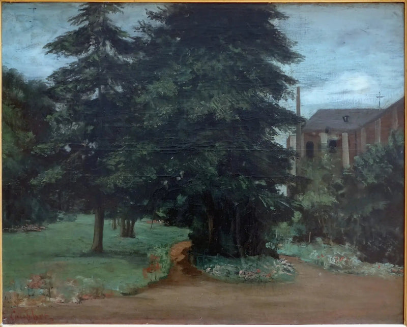 De tuin van de abdij van Loos-lez-Lille - Gustave Courbet