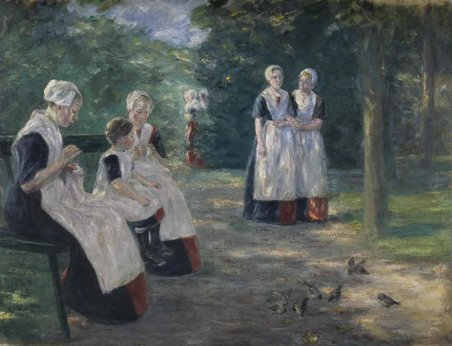 De Tuin van het Gemeentelijke Weeshuis van de Stad Amsterdam - Max Liebermann