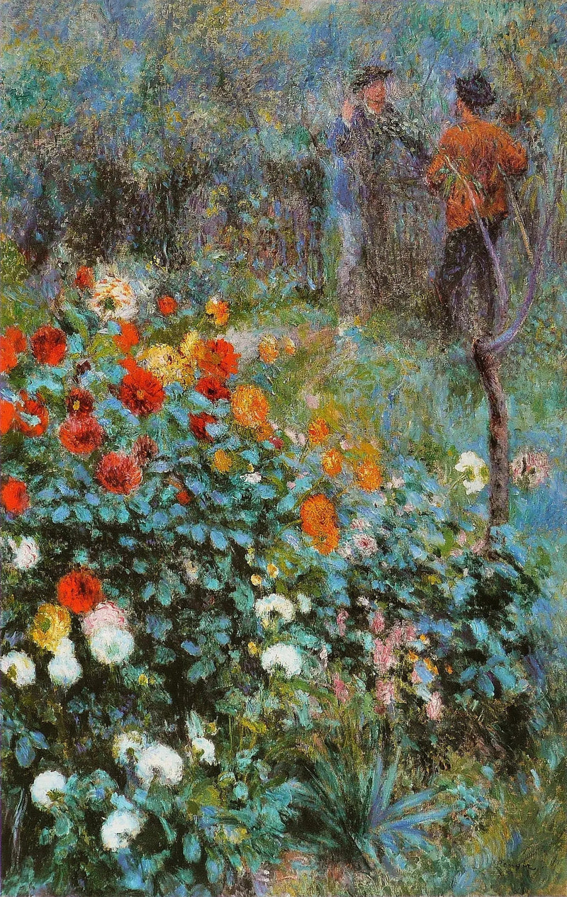 De tuin van de rue Cortot, Montmartre - Pierre-Auguste Renoir