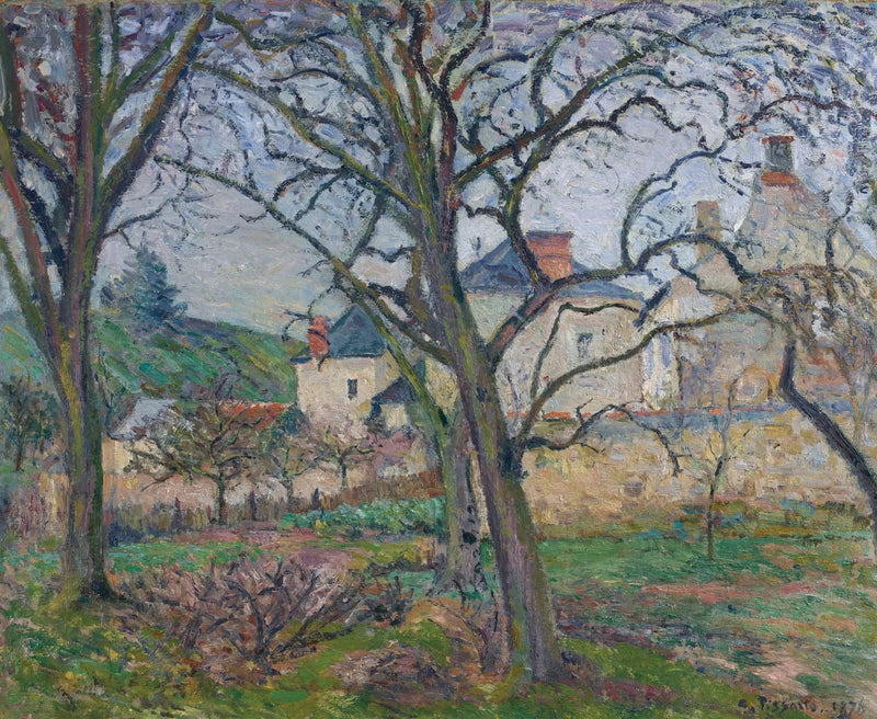 De tuin van Maubuisson, gezien naar de kust van Saint-Denis, Pontoise - Camille Pissarro