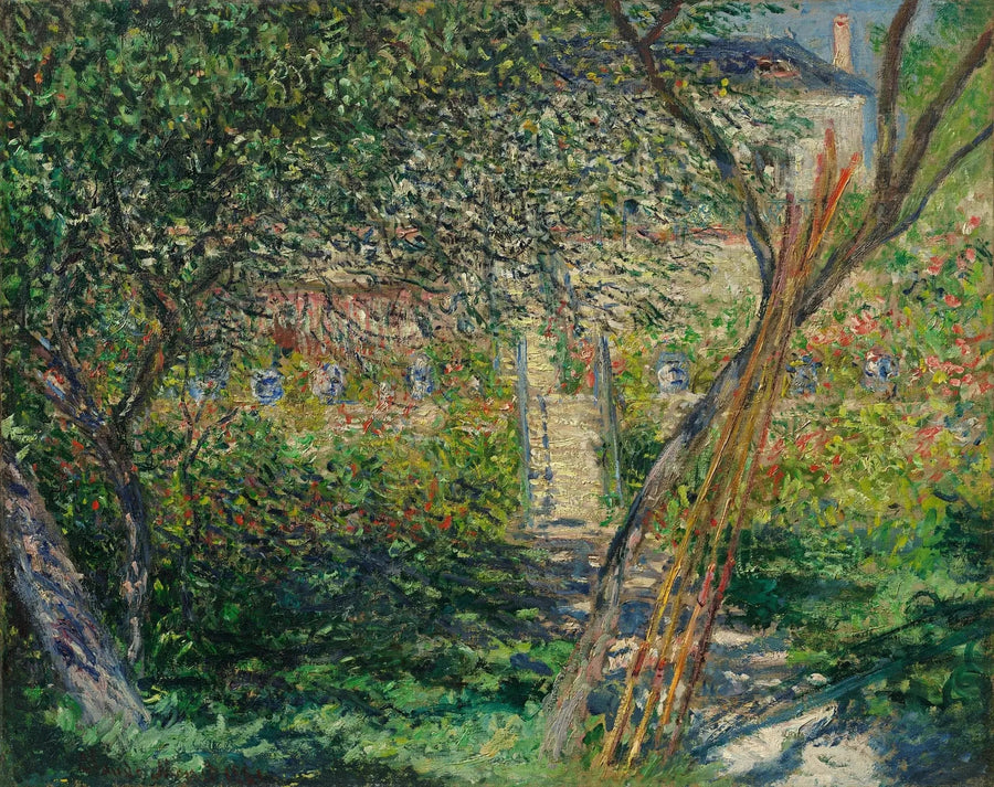 De tuin van Vétheuil - Claude Monet