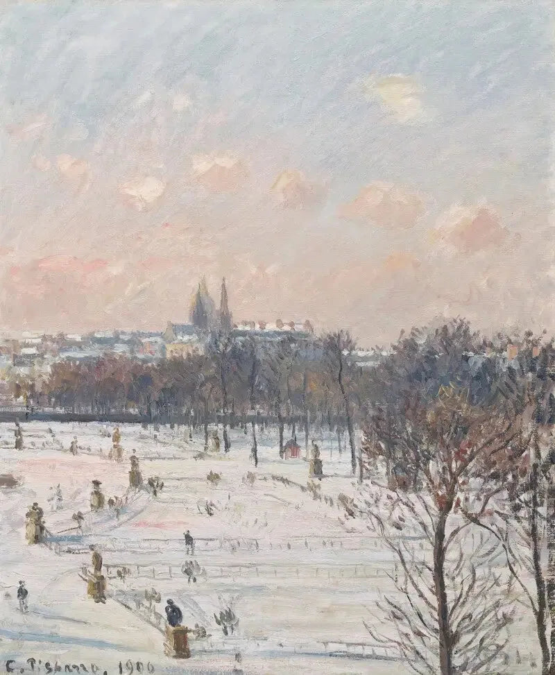De Tuilerieën, sneeuweffect - Camille Pissarro