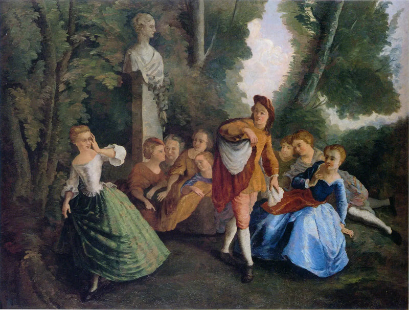 Het verstoppertje, naar Lancret - Paul Cézanne