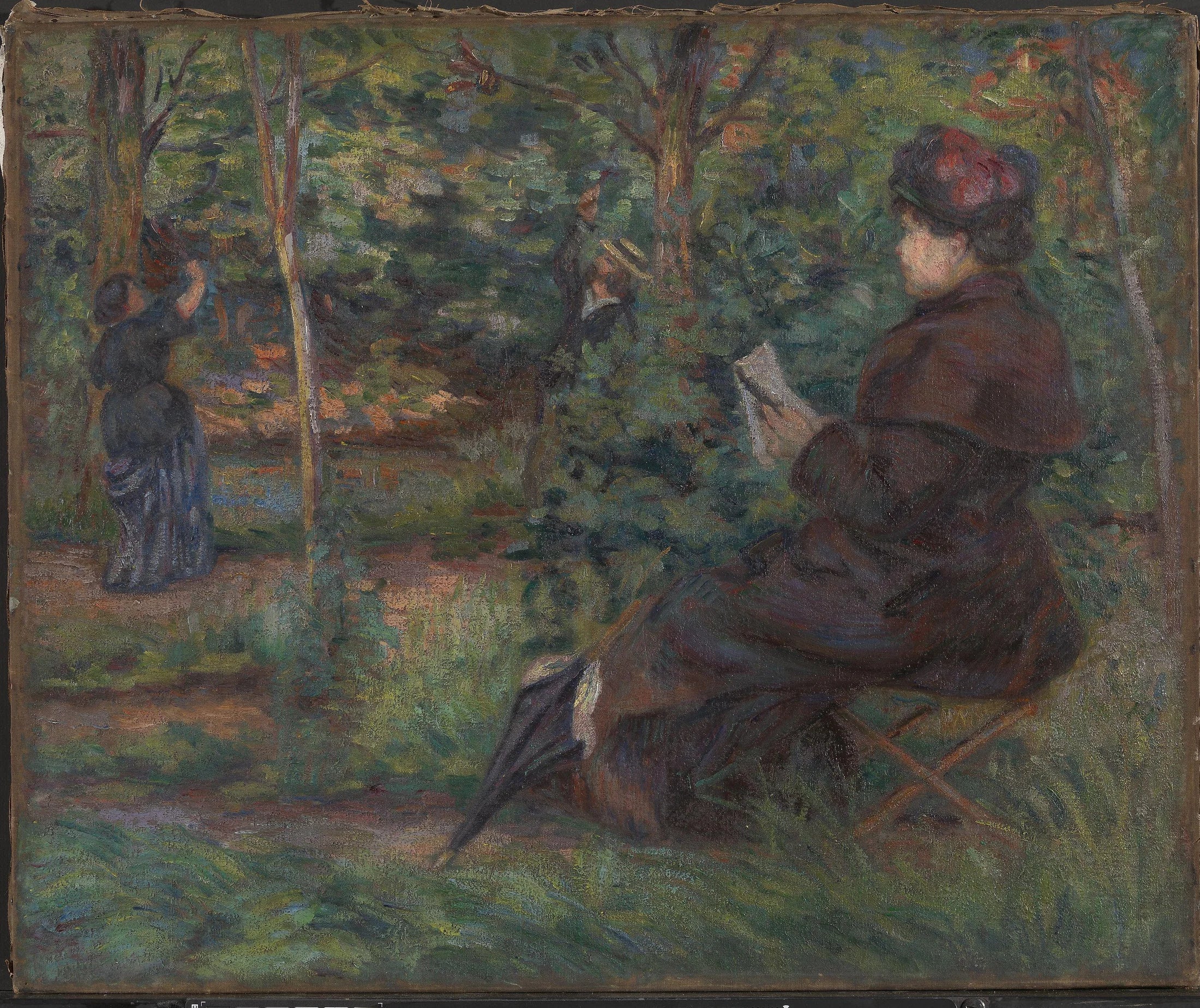 Le jeu de raquettes - Armand Guillaumin image 1 reproduction artisanale de tableau
