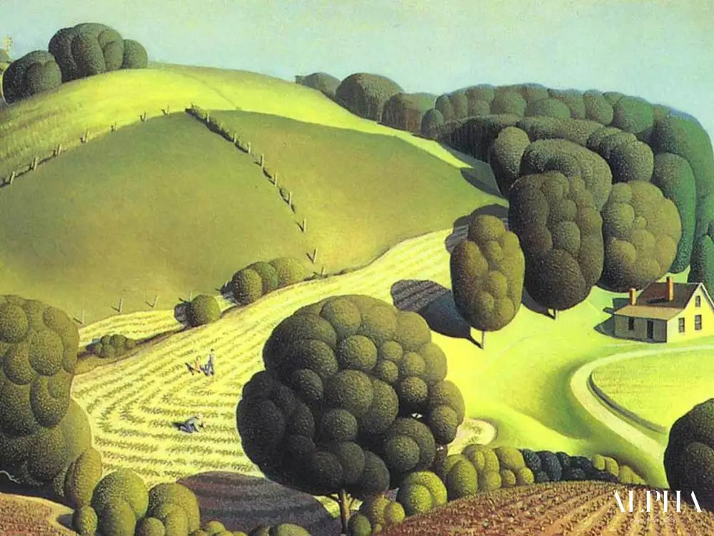 Le jeune maïs, 1931 - Grant Wood - Reproductions de tableaux et peintures haut de gamme