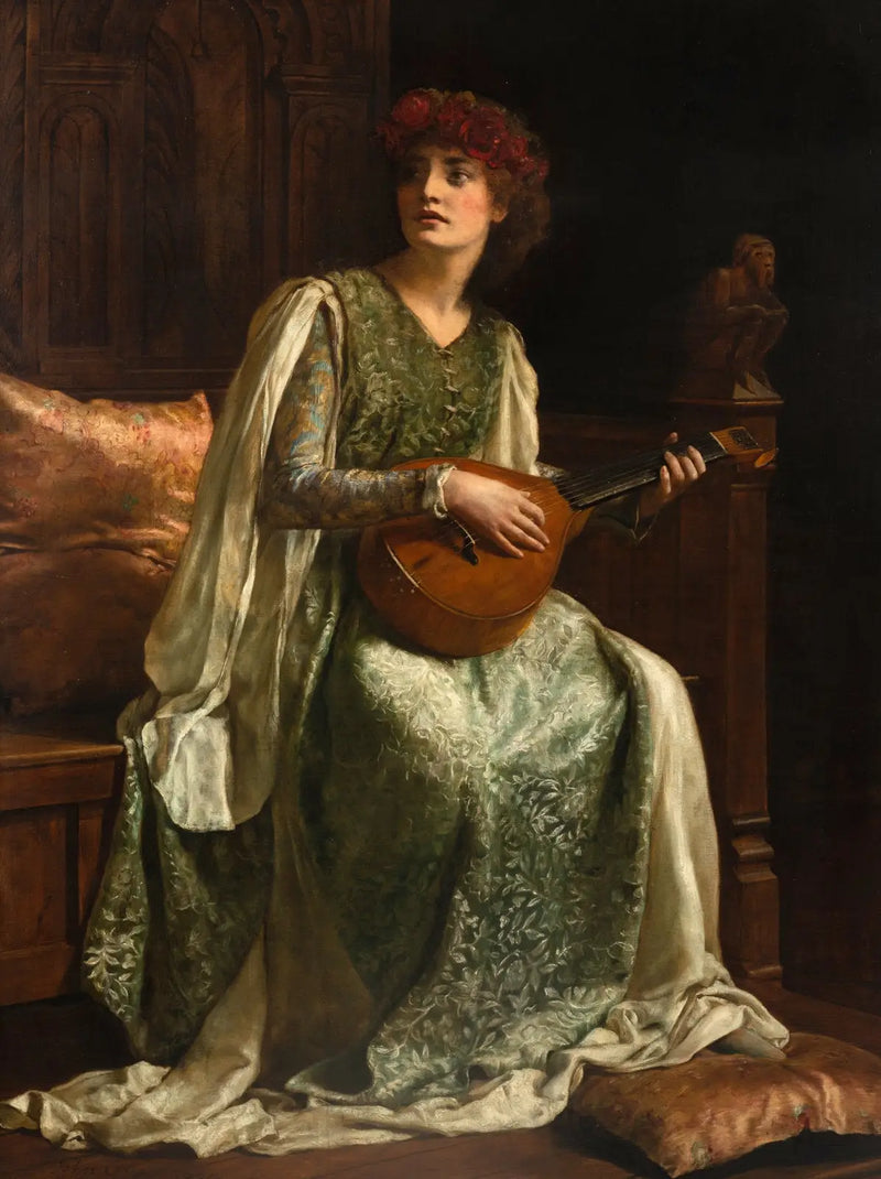 De luitspeler - John Collier
