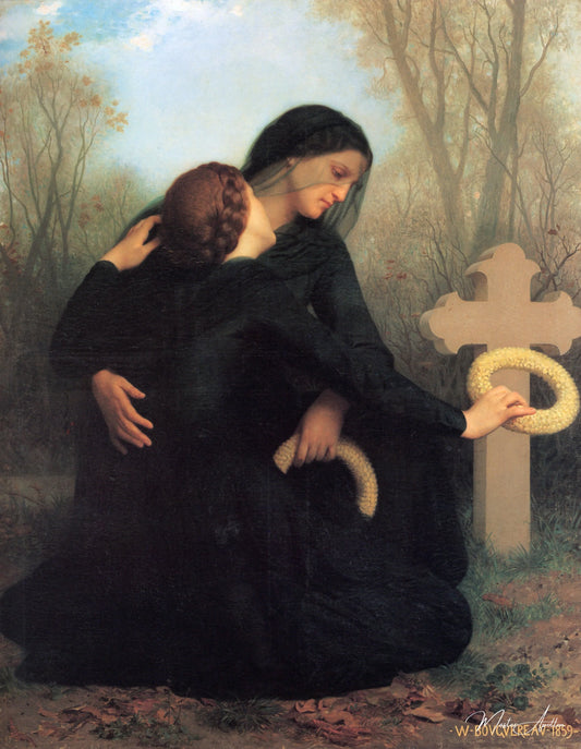 Le jour des morts - William Bouguereau - Reproductions de tableaux et peintures haut de gamme