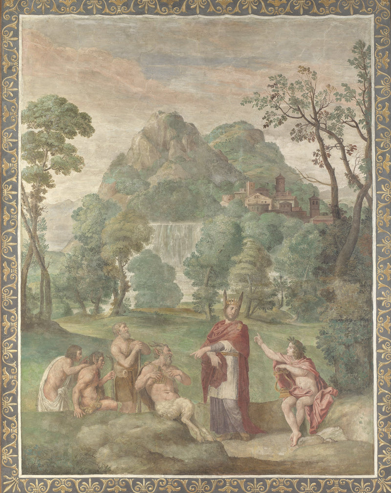 Het oordeel van Midas - Domenichino