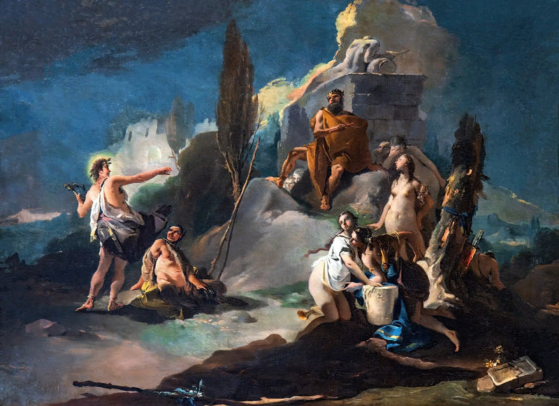Het oordeel van Midas - Giovanni Battista Tiepolo