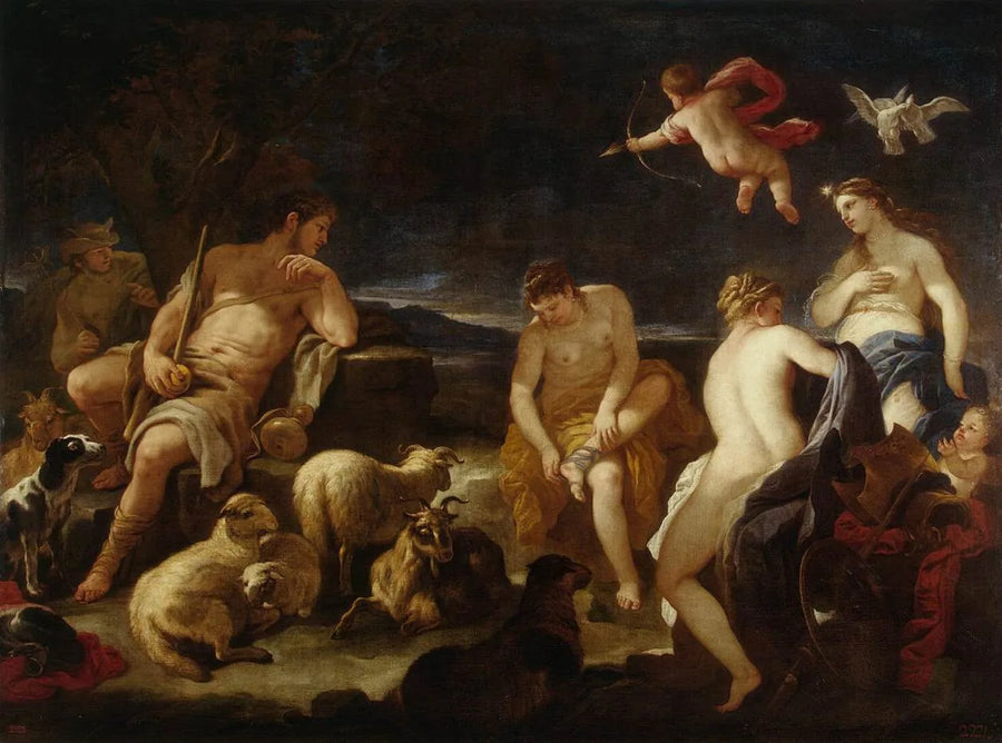 Het Oordeel van Paris - Luca Giordano
