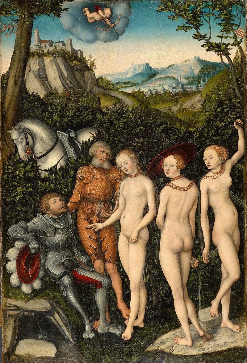 Het Oordeel van Paris - Lucas Cranach de Oudere