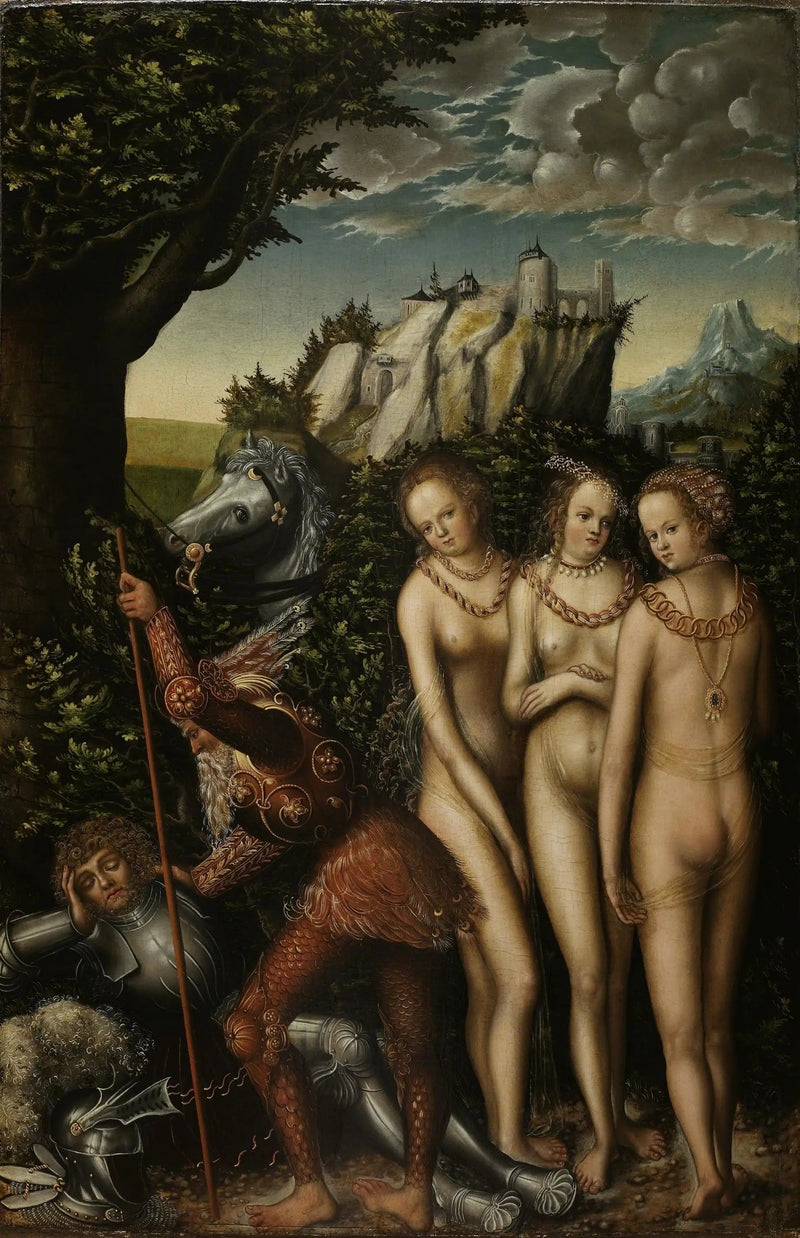 Het Oordeel van Paris. - Lucas Cranach de Oudere