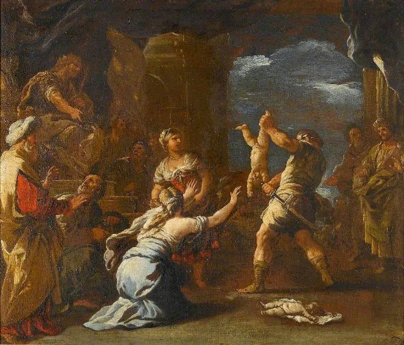 Salomo's oordeel - Luca Giordano