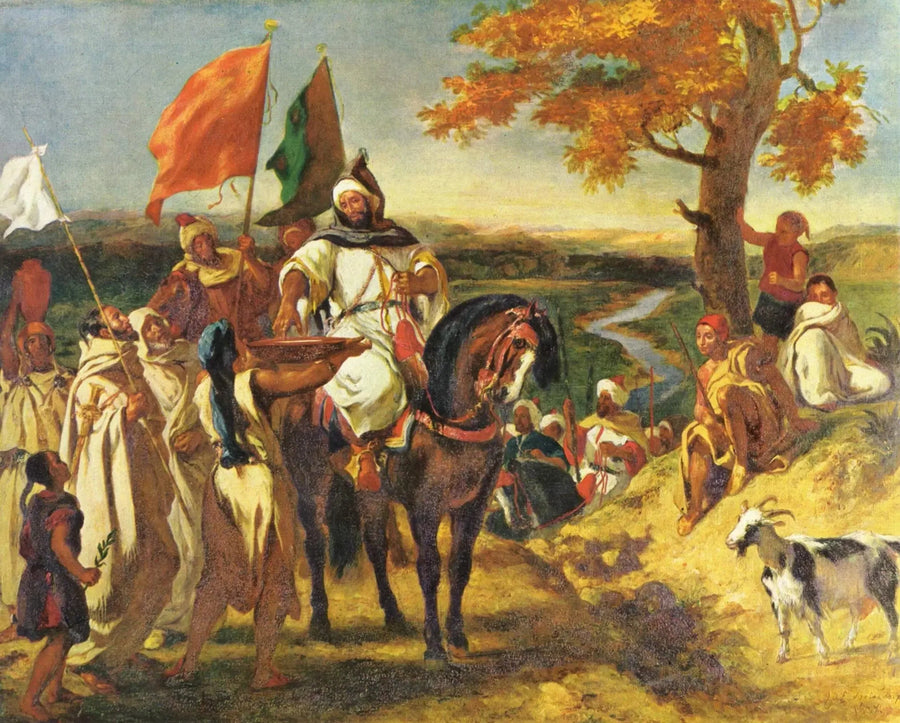 De Kaïd, Marokkaanse chef - Eugène Delacroix