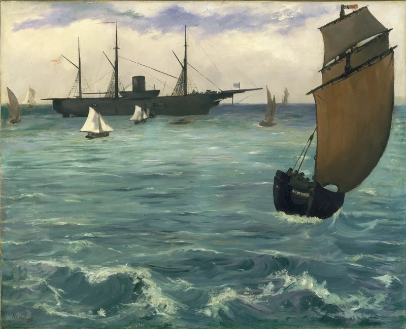 De Kearsarge in Boulogne - Édouard Manet