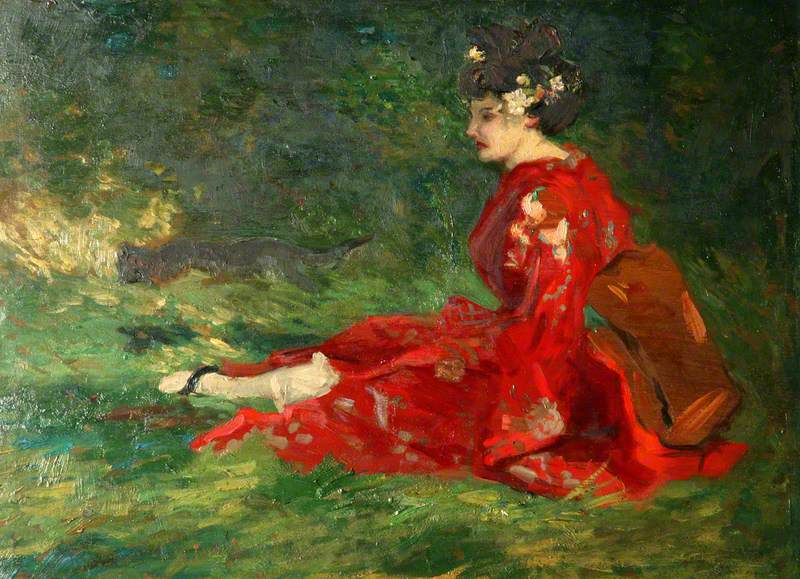 De rode kimono - Charles Conder