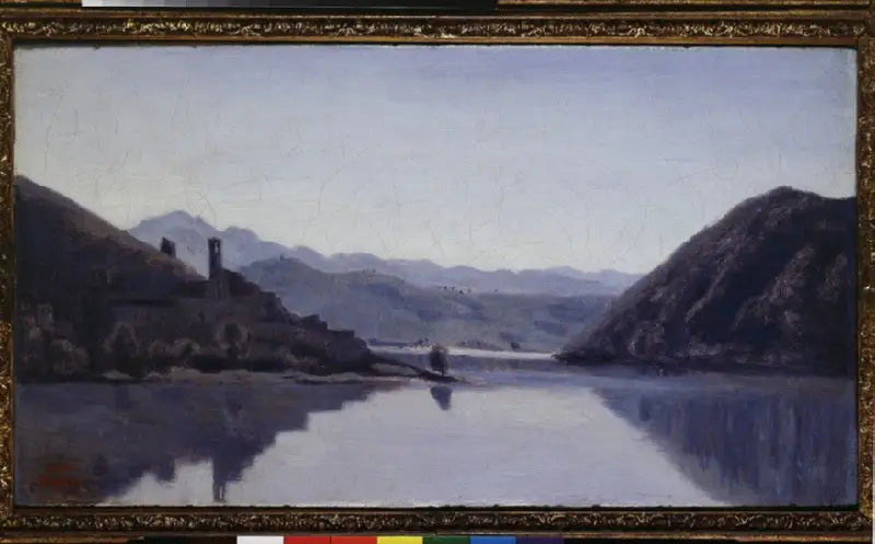 Het meer van Piediluco - Jean-Baptiste Camille Corot