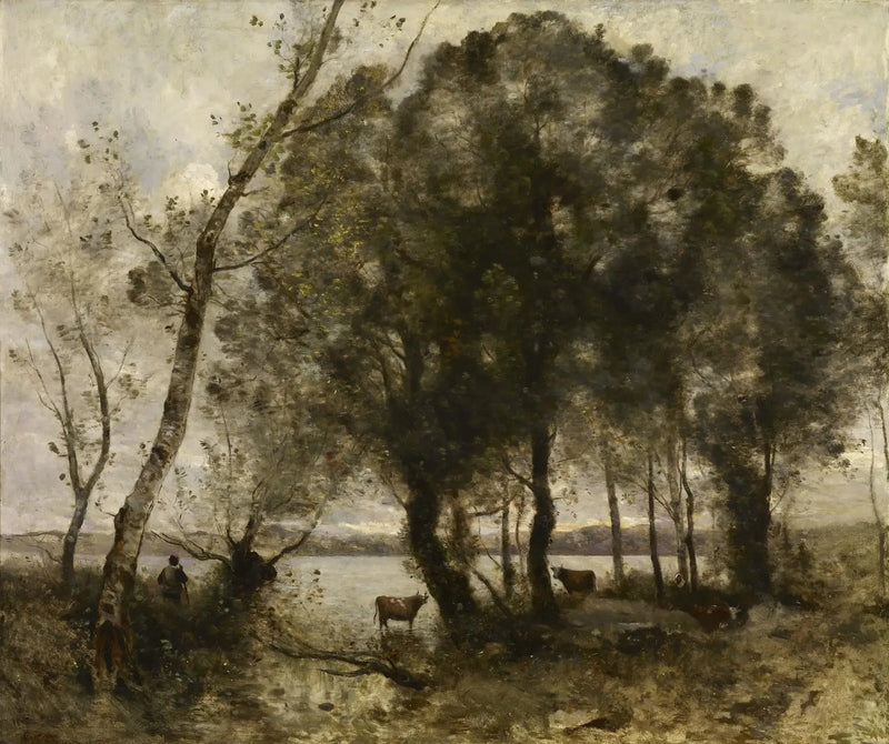 Het Meer - Jean-Baptiste Camille Corot