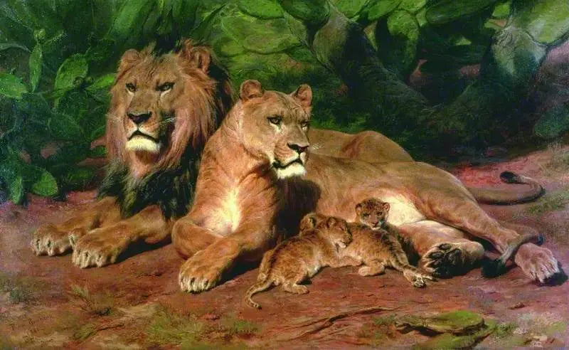 De leeuw thuis - Rosa Bonheur