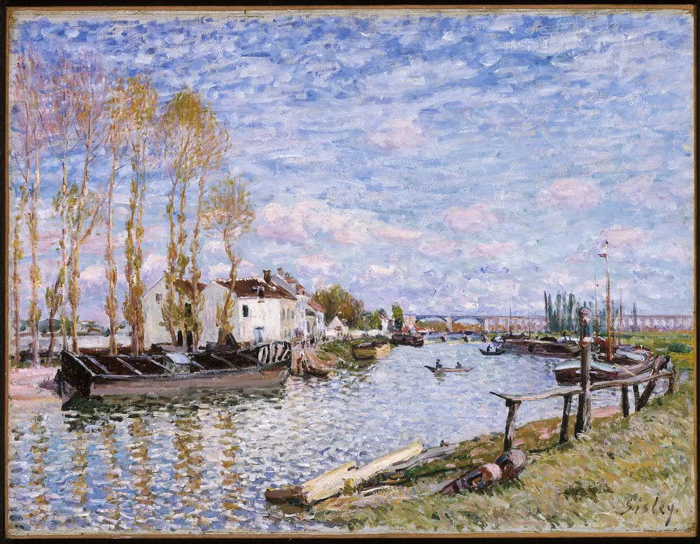 Le Loing à Saint-Mammès - Alfred Sisley image 1 tableau peint à l’huile sur toile
