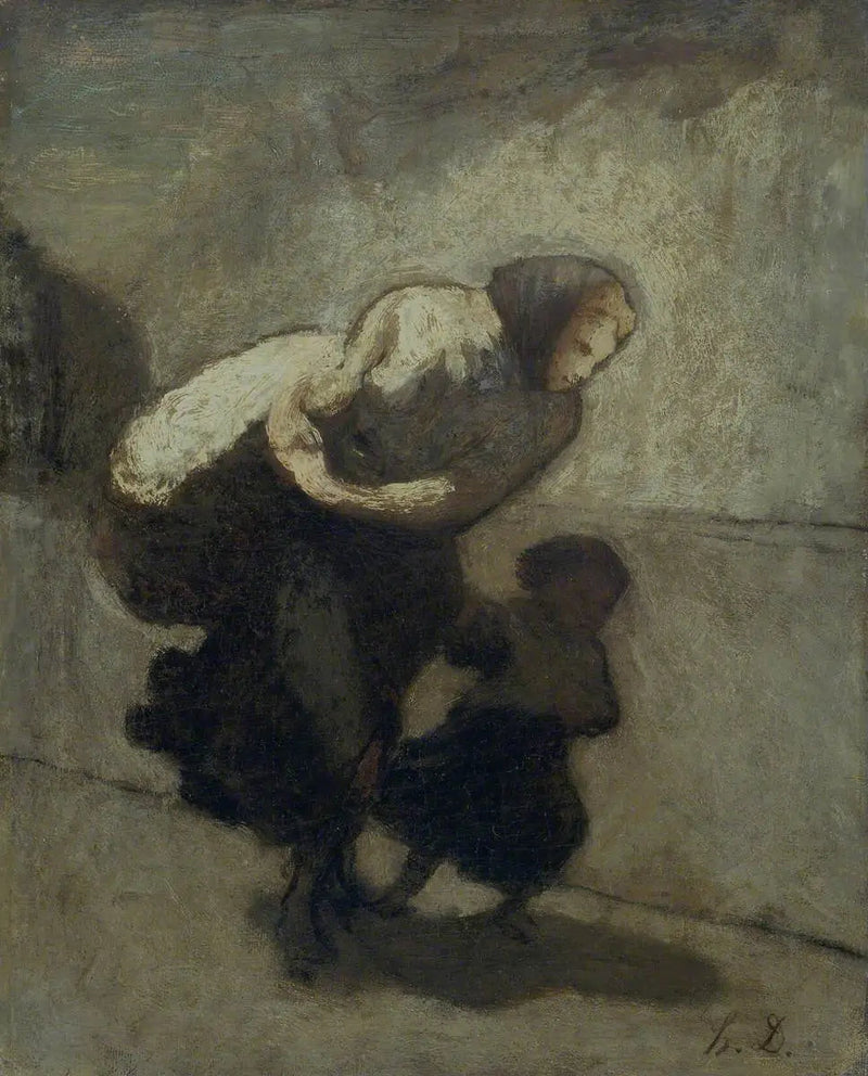 De zware last - Honoré Daumier