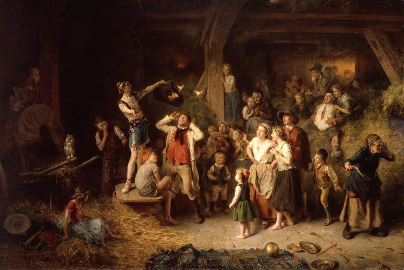 De tovenaar in de schuur - Ludwig Knaus

Source:
Le magicien dans la grange - Ludwig Knaus