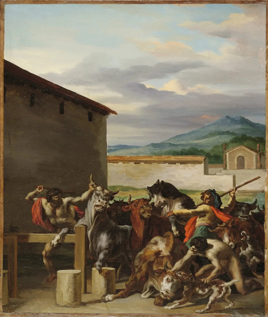 De rundermarkt - Théodore Géricault