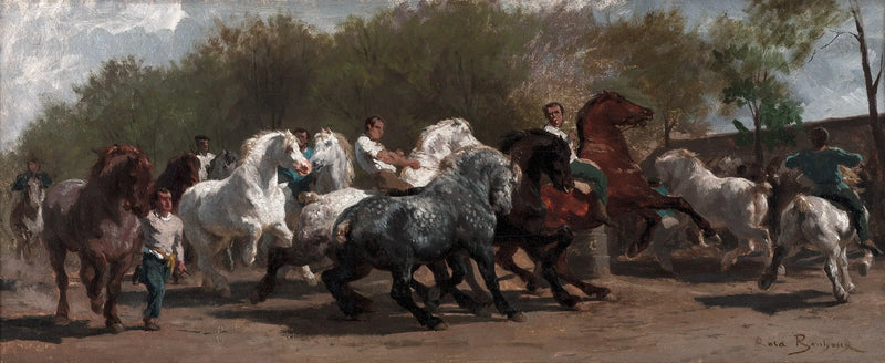 De paardenmarkt - Rosa Bonheur