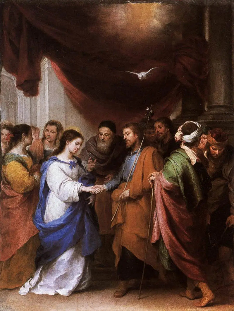 Het huwelijk van de Maagd - Bartolomé Esteban Murillo

Source:
Le Mariage de la Vierge - Bartolomé Esteban Murillo
