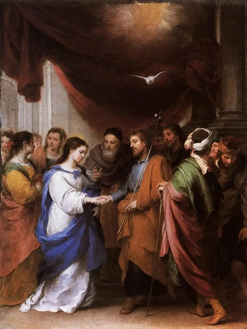 Het huwelijk van de Maagd - Bartolomé Esteban Murillo

Source:
Le Mariage de la Vierge - Bartolomé Esteban Murillo