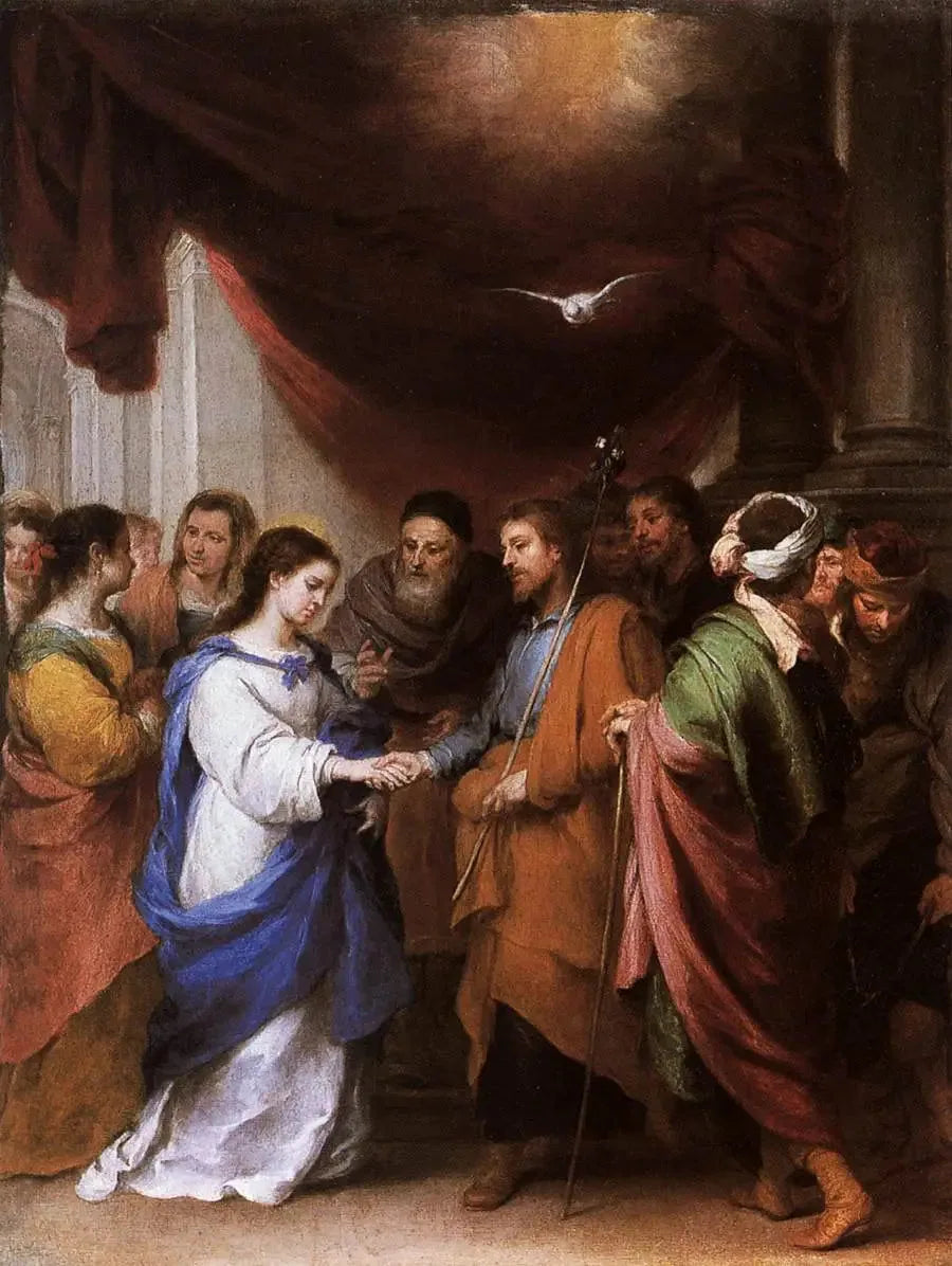 Het huwelijk van de Maagd - Bartolomé Esteban Murillo

Source:
Le Mariage de la Vierge - Bartolomé Esteban Murillo