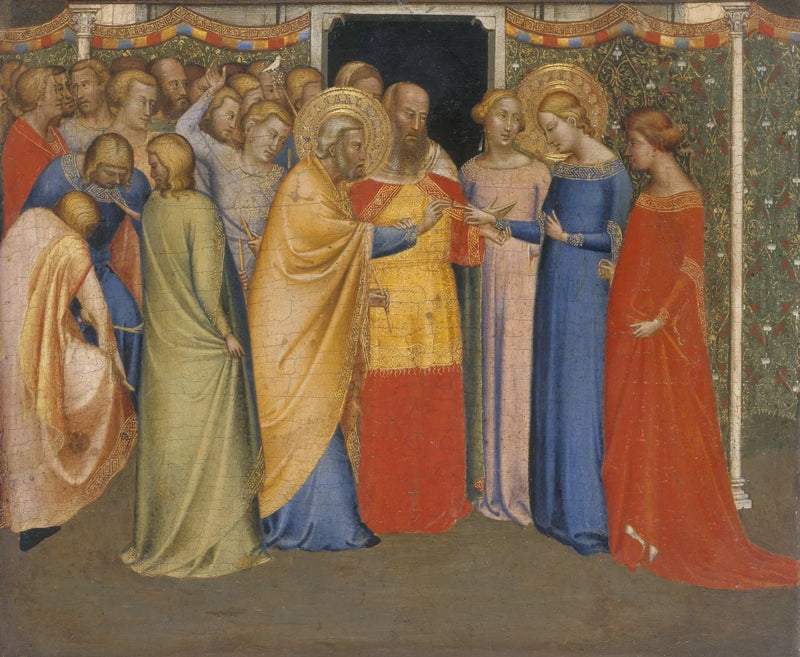 Het huwelijk van de Maagd - Bernardo Daddi