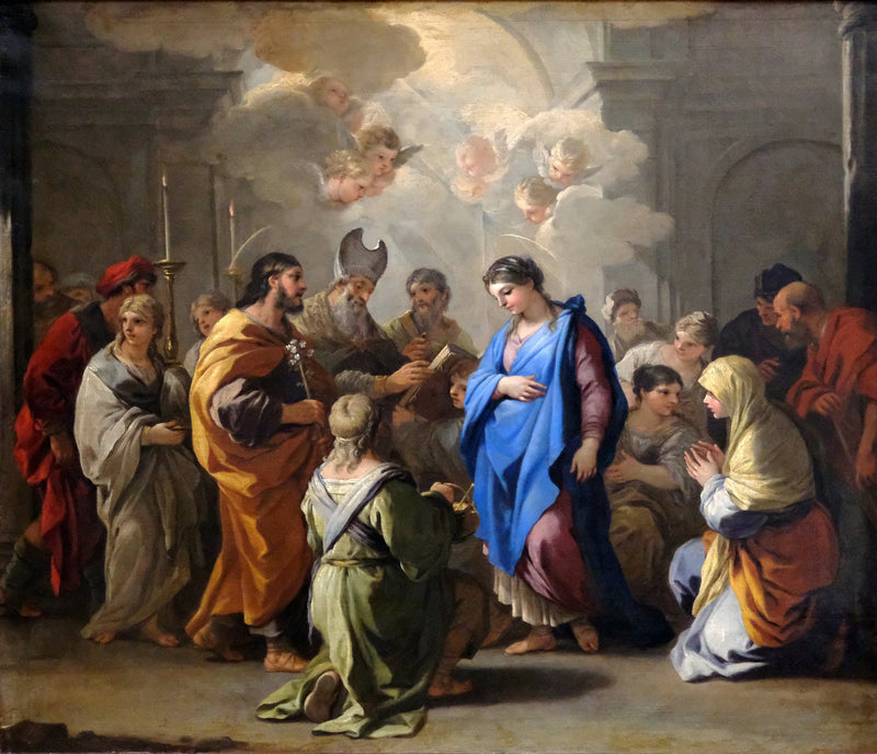 Het Huwelijk van de Maagd - Luca Giordano
