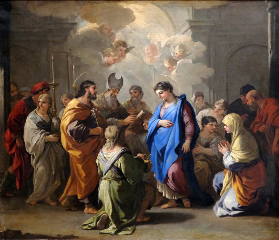 Het Huwelijk van de Maagd - Luca Giordano