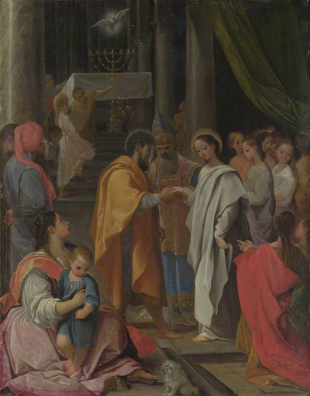 Het Huwelijk van de Maagd - Ludovico Carracci