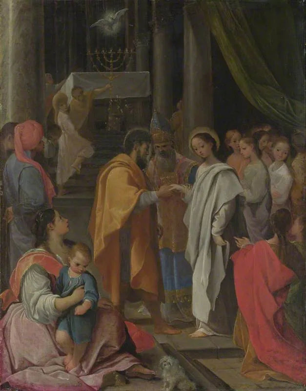Het Huwelijk van de Maagd - Ludovico Carracci