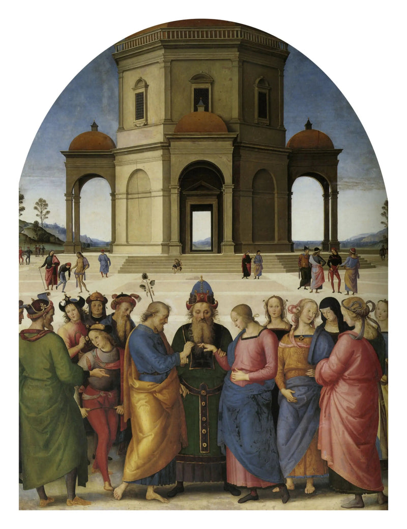 Het Huwelijk van de Maagd - Pietro Perugino