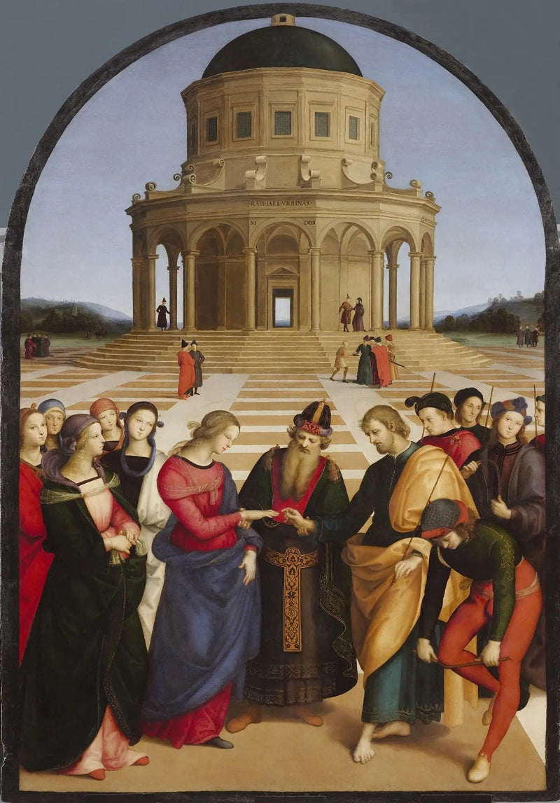 De Huwelijk van de Maagd - Raphael Sanzio