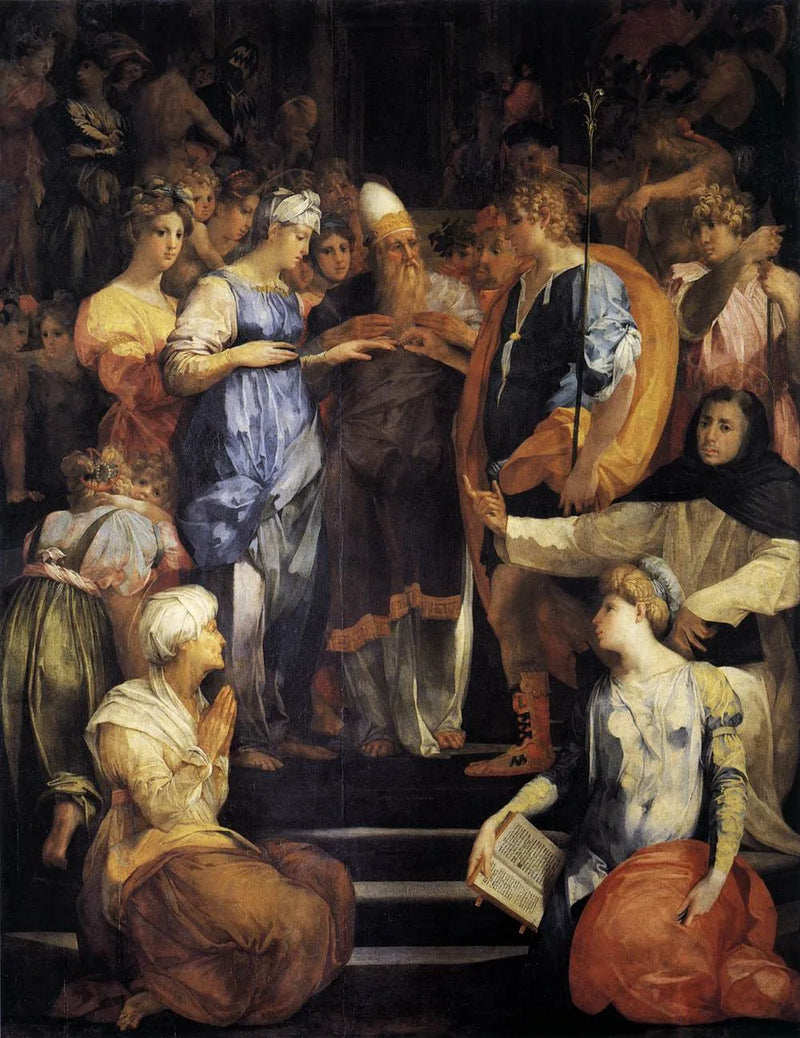 Het Huwelijk van de Maagd - Rosso Fiorentino