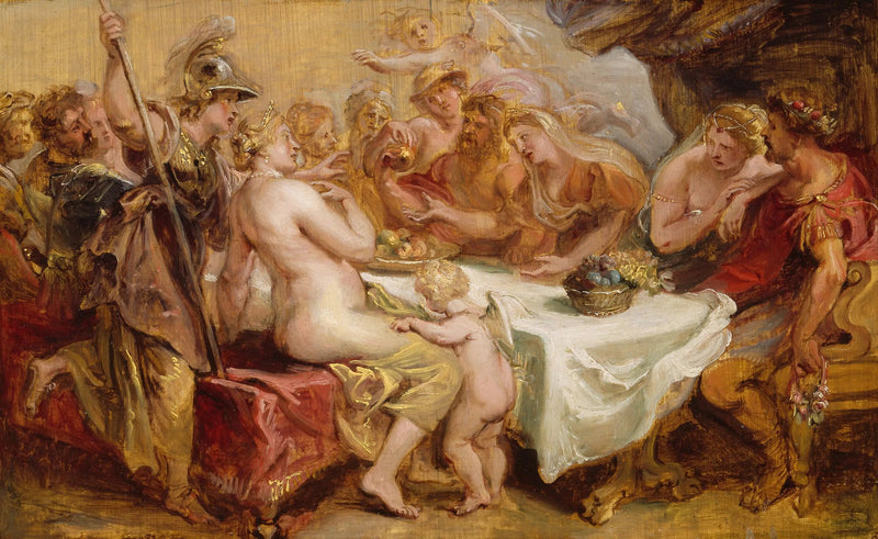 Het huwelijk van Pelée en Thetis - Peter Paul Rubens