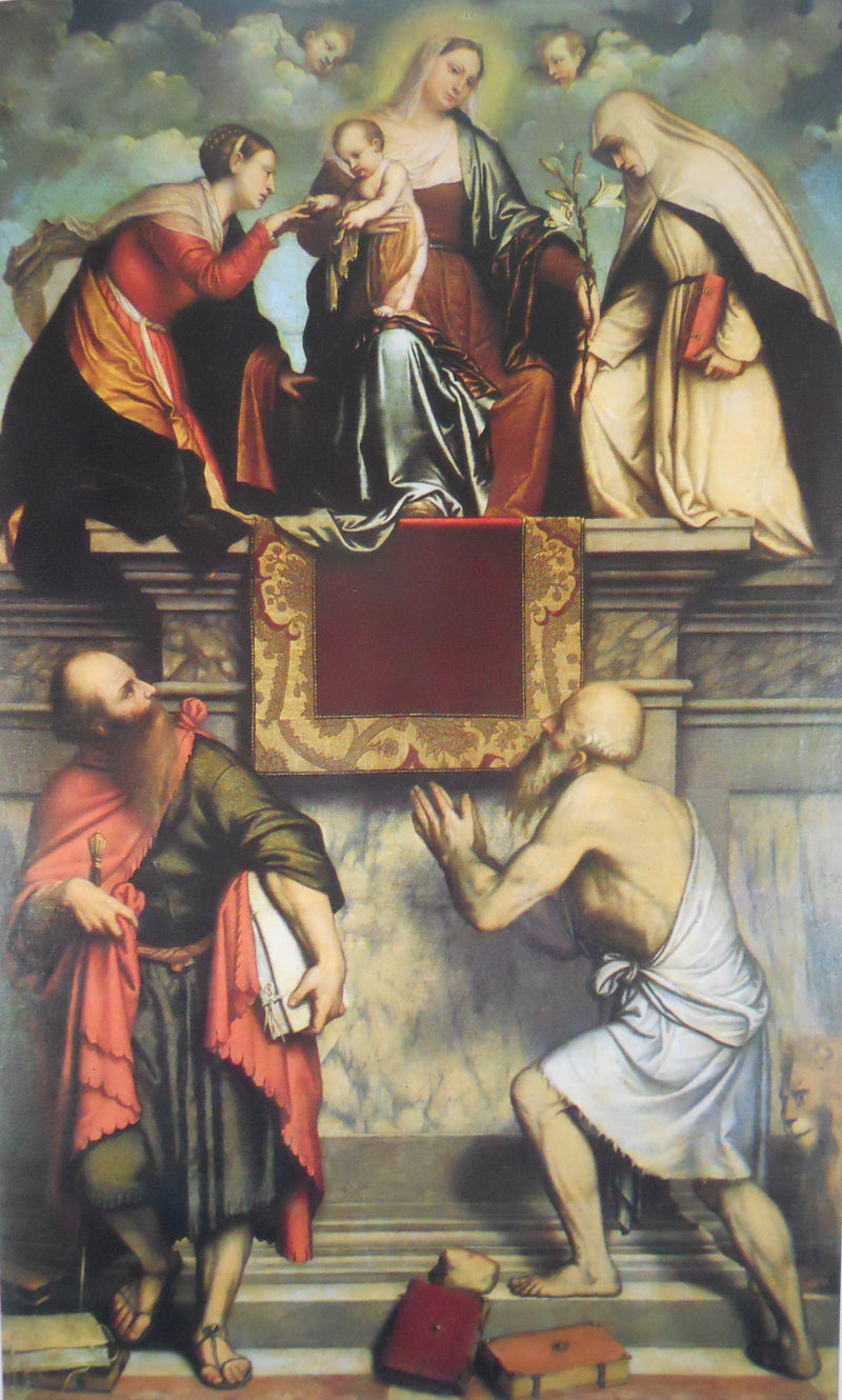 Het Mystieke Huwelijk van Sint Catharina - Alessandro Bonvicino