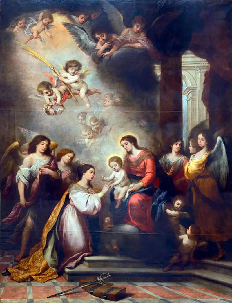 De mystieke bruiloft van Sint Catharina - Bartolomé Esteban Murillo

Source:
Le Mariage mystique de Sainte Catherine - Bartolomé Esteban Murillo