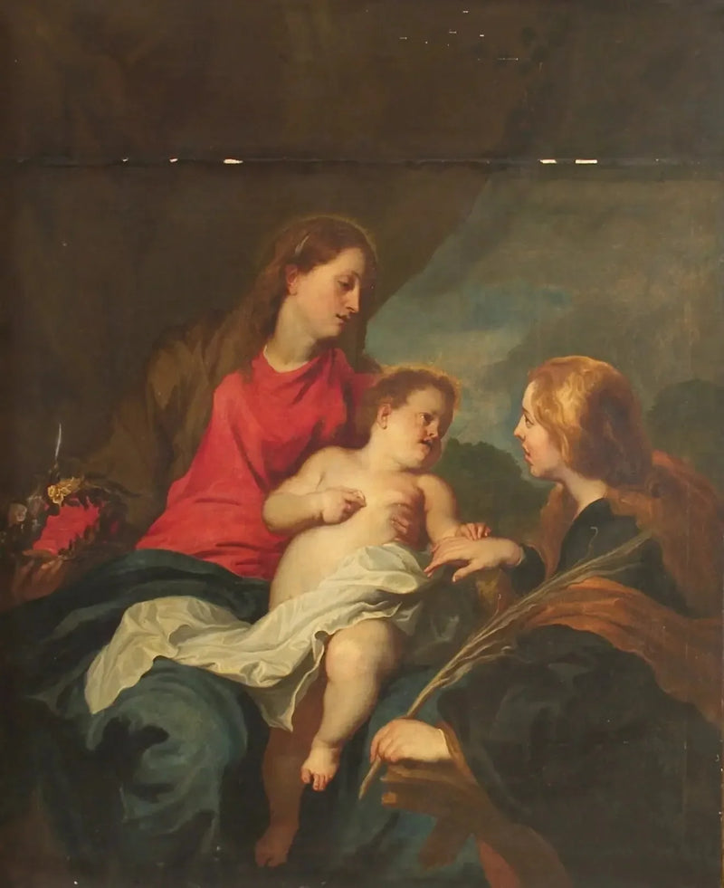 De mystieke huwelijksceremonie van Sint-Catharina van Alexandrië - Antoine van Dyck

Source:
Le mariage mystique de sainte Catherine d'Alexandrie - Antoine van Dyck