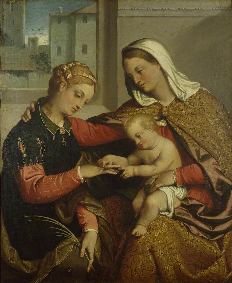 Le mariage mystique de sainte Catherine - Giovanni Battista Moroni - Alpha Reproduction