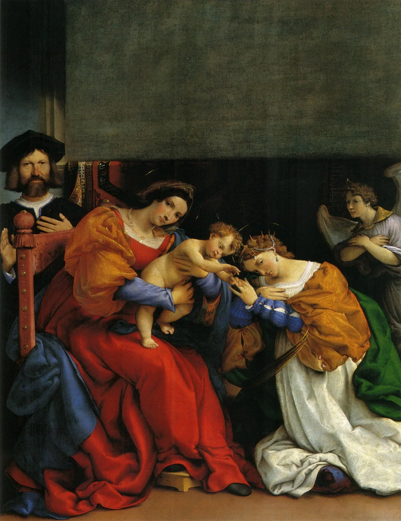 Het Mystieke Huwelijk van Sint-Catharina - Lorenzo Lotto