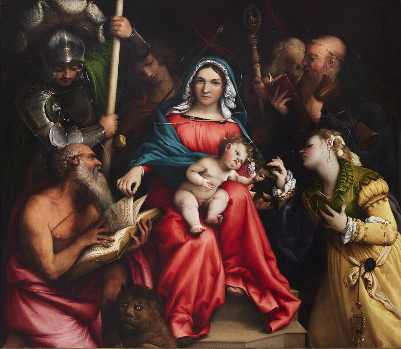 Het Mystieke Huwelijk van Sint-Catharina (Lotto, Rome) - Lorenzo Lotto