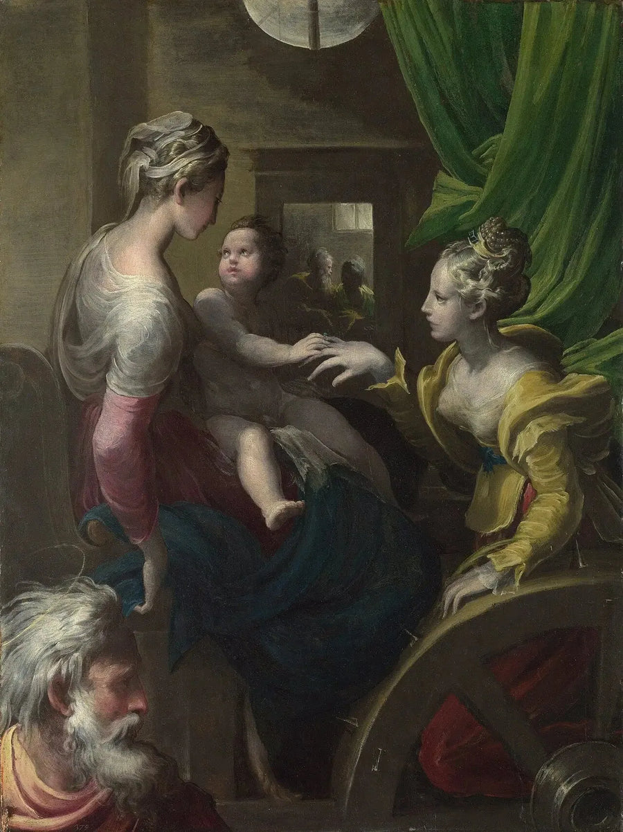 De mystieke bruiloft van Sint-Catharina - Parmigianino